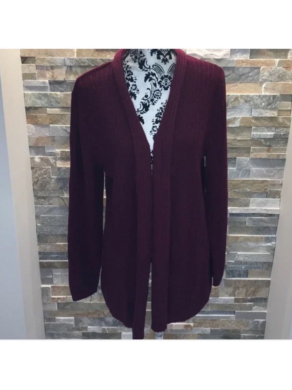 Karen Scott Open-front Cardigan
